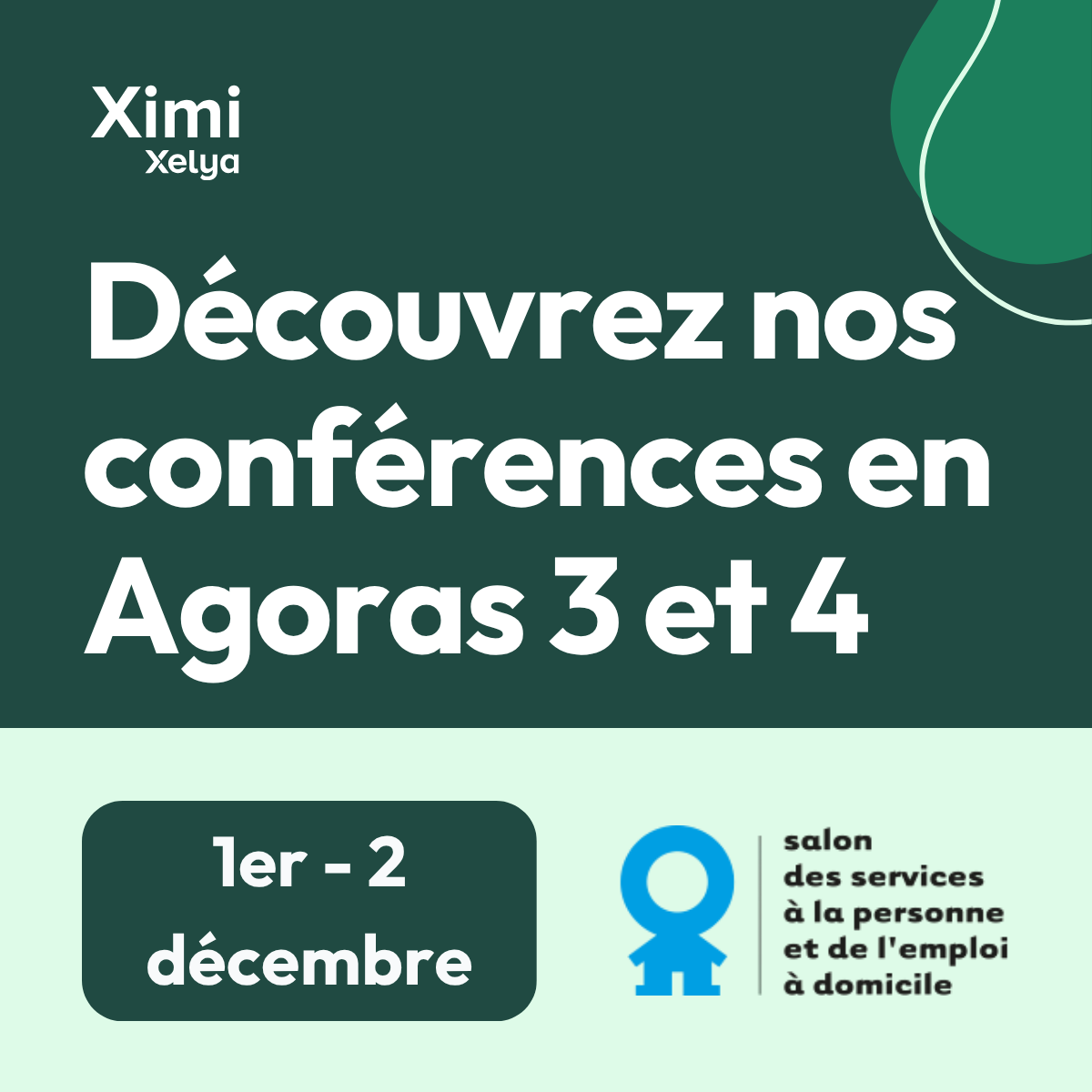 Découvrez nos conférences en Agoras 3 et 4 – 1er et 2 décembre 2026